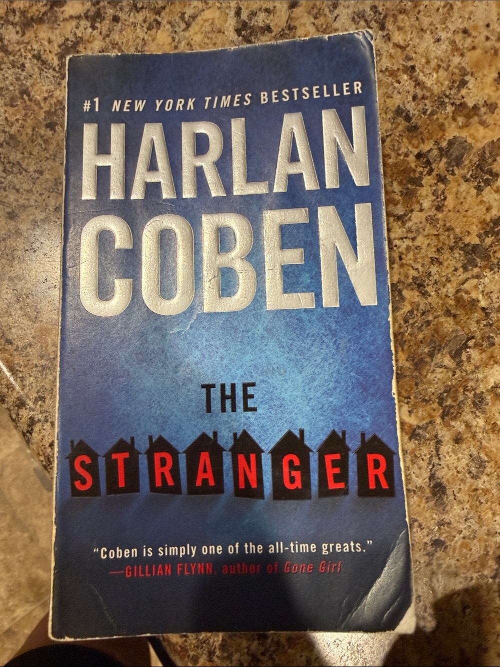 Harlan Coben The Stranger Blue Paperback Book - Storage Accent